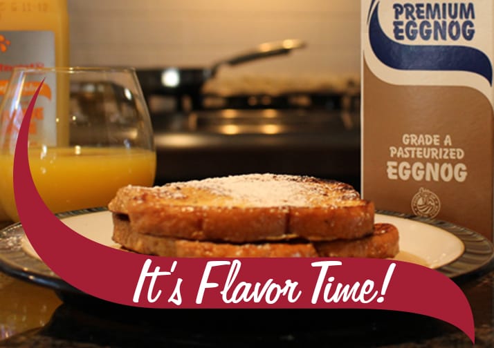 French Toast with Stewarts eggnog