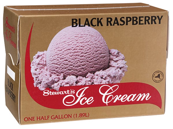 Box of Black Raspberry ice cream