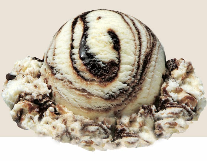 Freshly-Made Chocolate Swirl Ice Cream Flavor