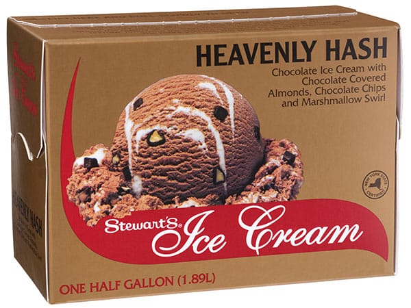 Half Gallon of Stewart's Heavenly Hash Ice Cream