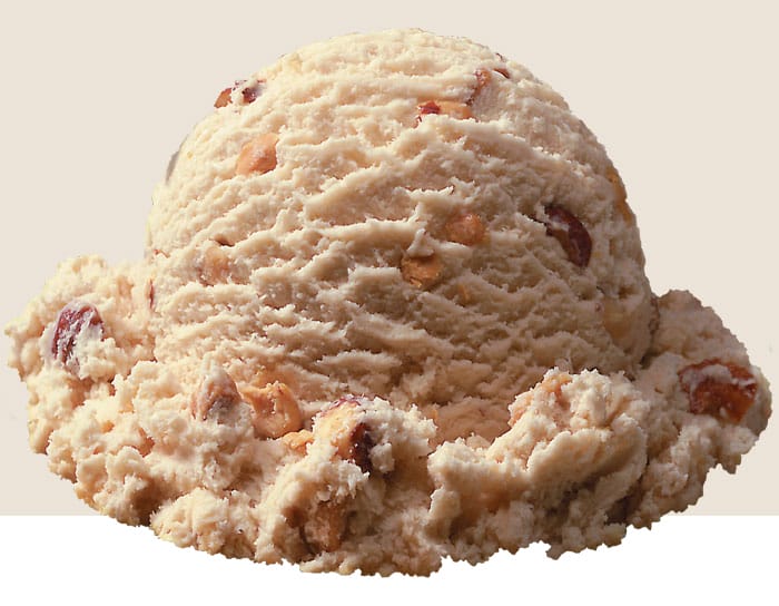 Scoop of Stewart's Maple Walnut is made up of our maple ice cream complemented by a generous dose of select walnuts.