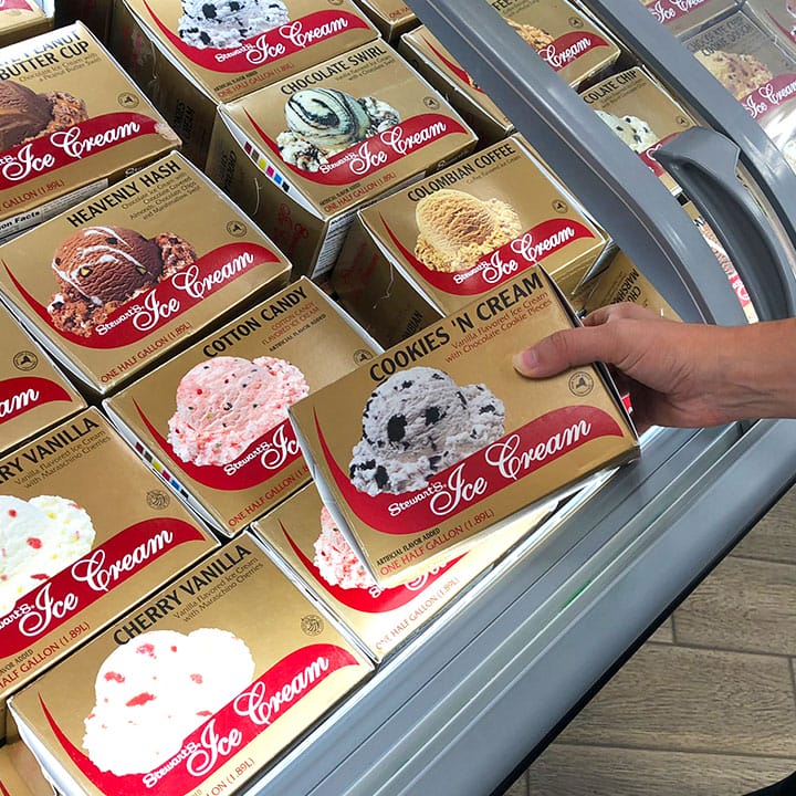 cookies n cream half gallon freezer