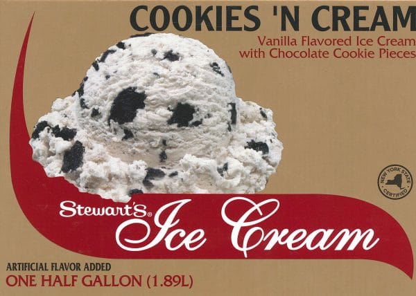 Half Gallon of Cookies N Cream ice cream