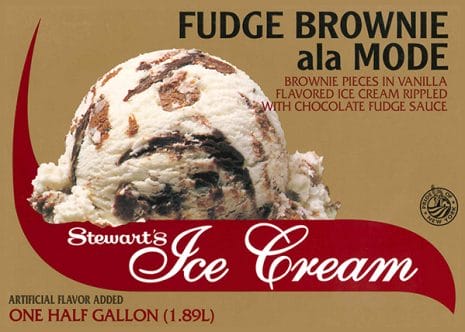 Fudge Brownie ala Mode Box top