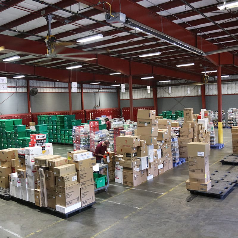 The loading and receiving dock