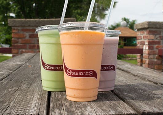 trio of different flavored sherbet coolers
