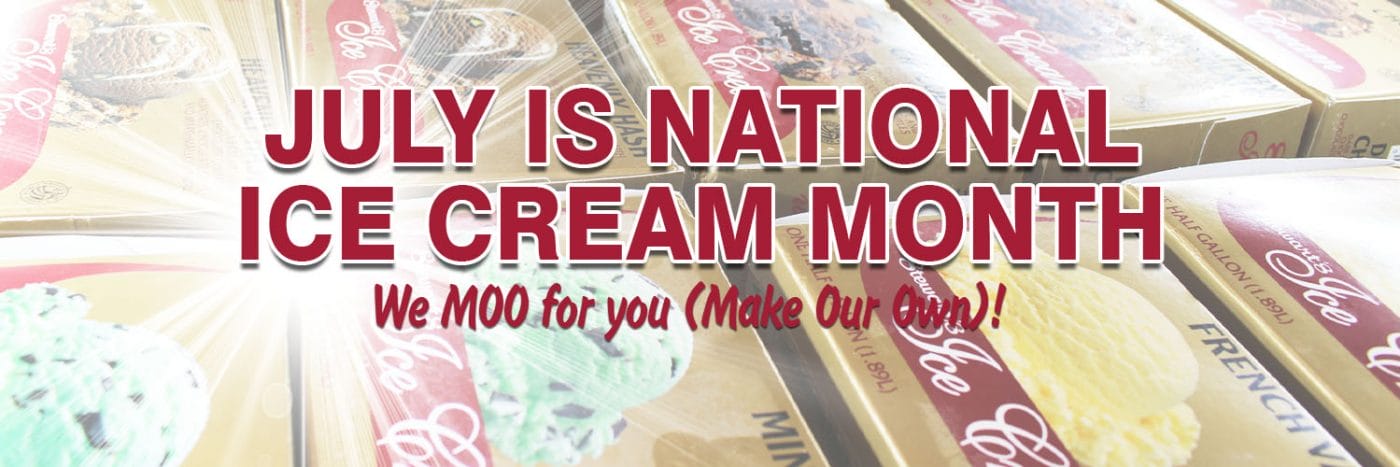 July is ice cream month