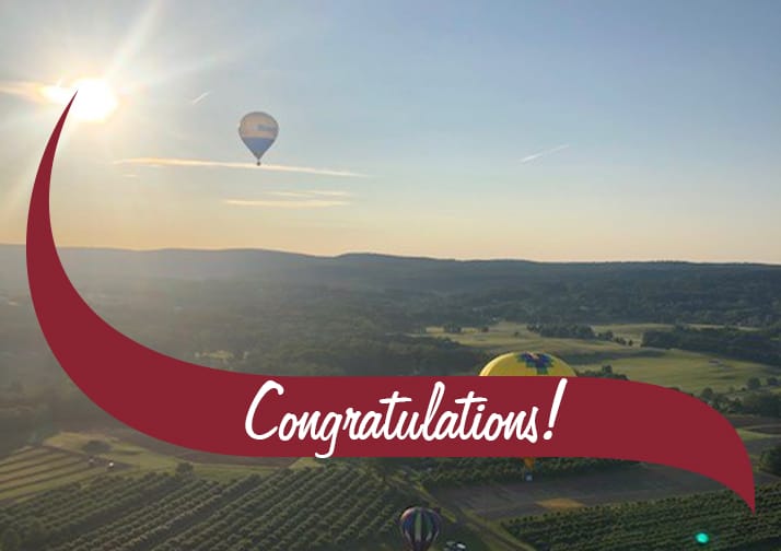 hot air balloon congratulations