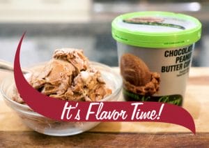 non dairy flavor time picture of pint and bowl of non-dairy ice cream
