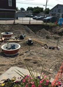 Picture of newly installed gas tanks in east malone