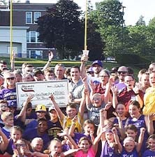 Johnstown Check Presentation with group of people