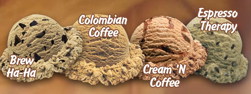 brew ha-ha, colombian coffee, cream 'n fudge, espresso therapy