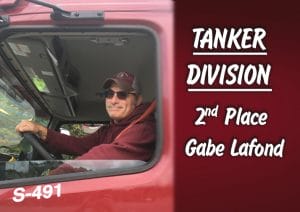 Stewart's Truck Driver with the text Tanker Division 2nd place Gabe Lafond