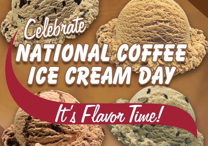 celebrate national coffee ice cream day, it's flavor time