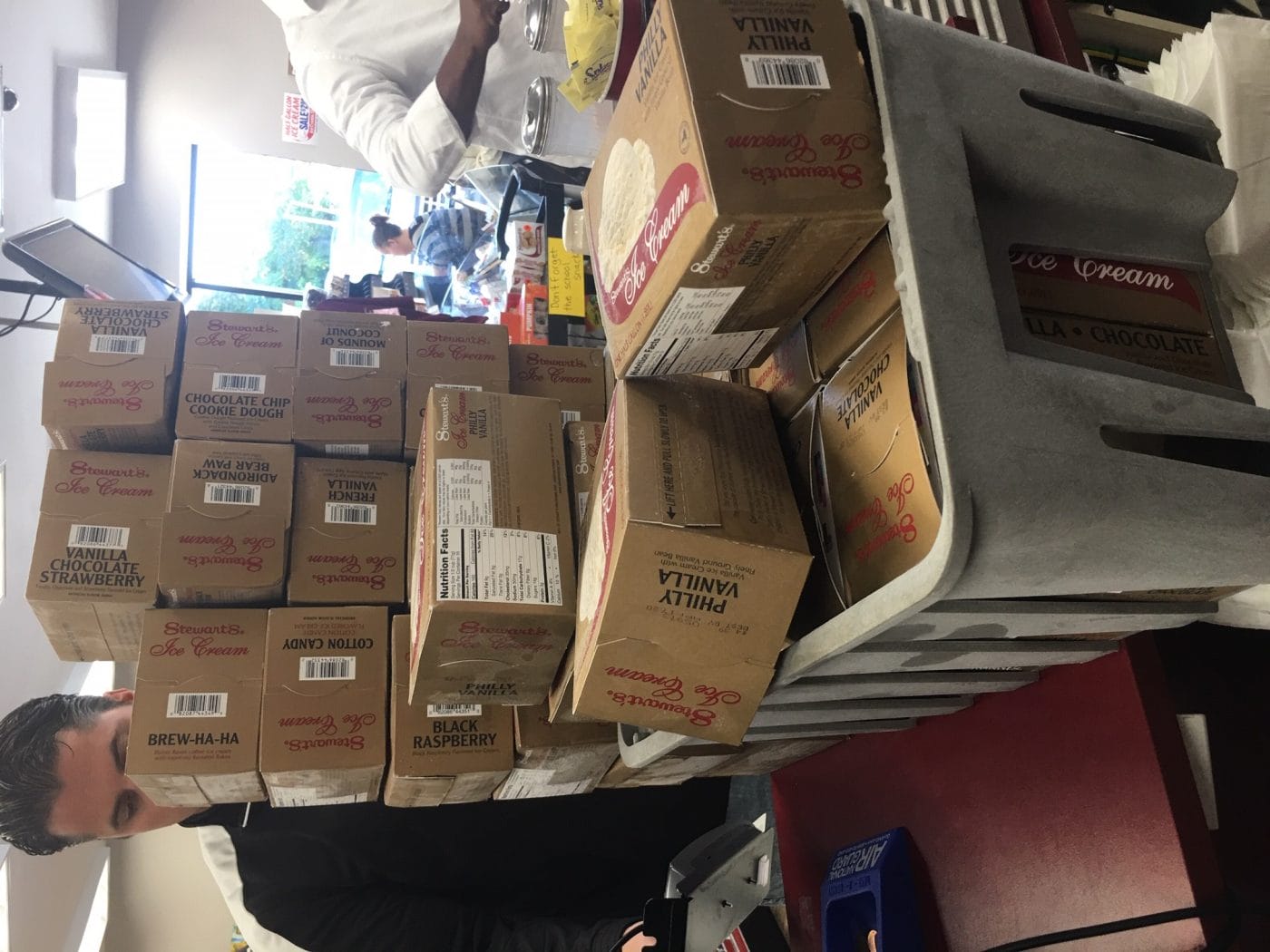 Troy city Police donated 36 1/2 gallons of ice cream