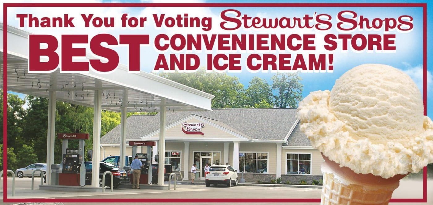 Thank you for voting Stewarts Shops as the BEST convenience store and ice cream
