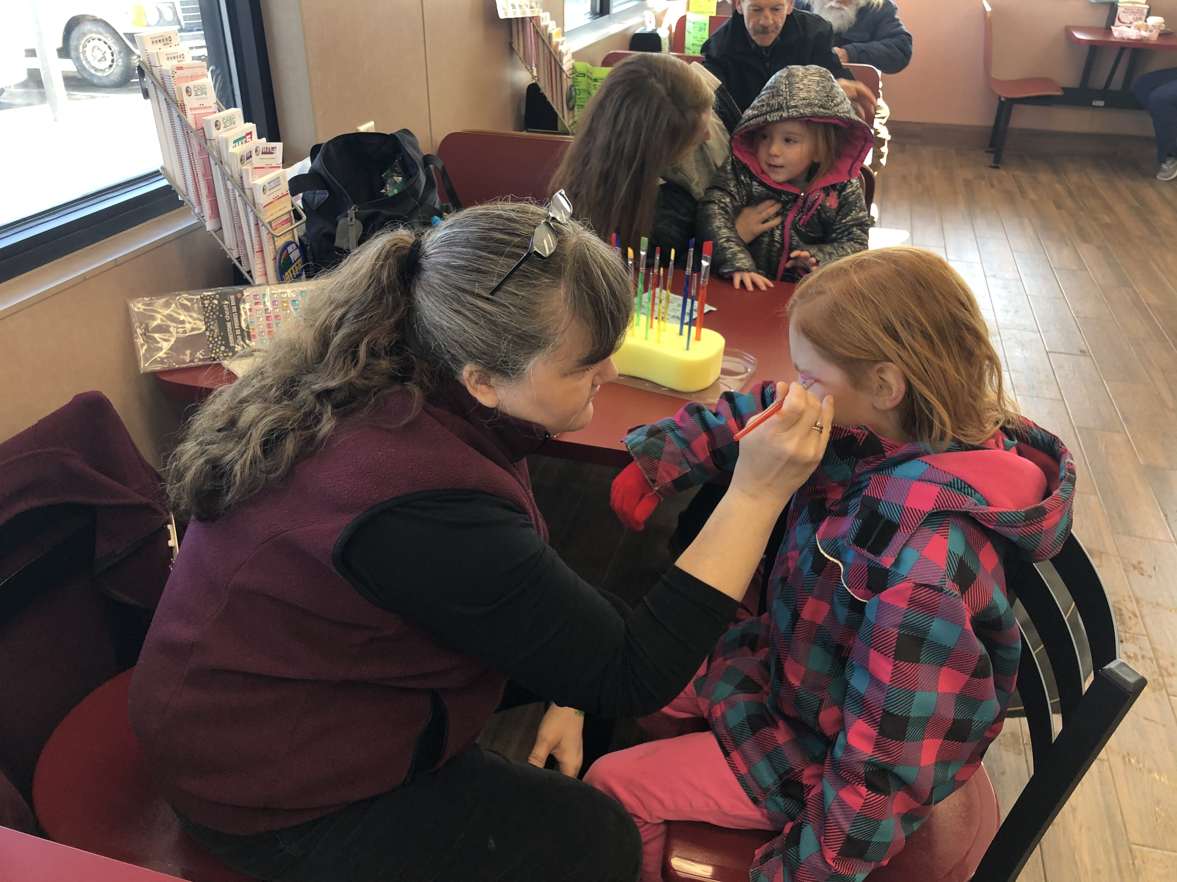 face painting station