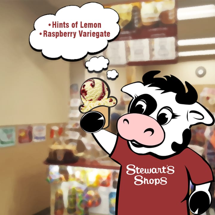 flavor with cone, hints of lemon and raspberry variegate