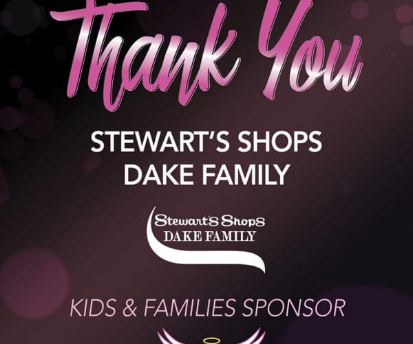 Post thanking Stewart's and The Dake Family.