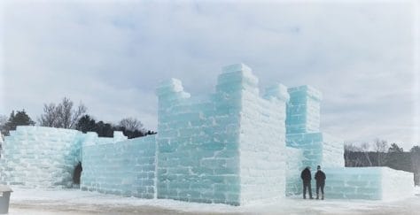 Completed ice palace.