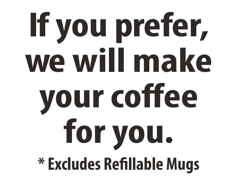 Coffee Sign during COVID-19