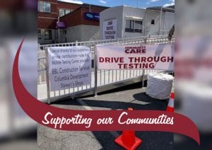 COVID-19 testing site fuel donation
