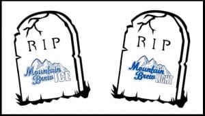 RIP Mountain Brew Tombstones