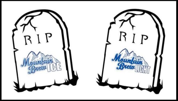 RIP Mountain Brew Tombstones