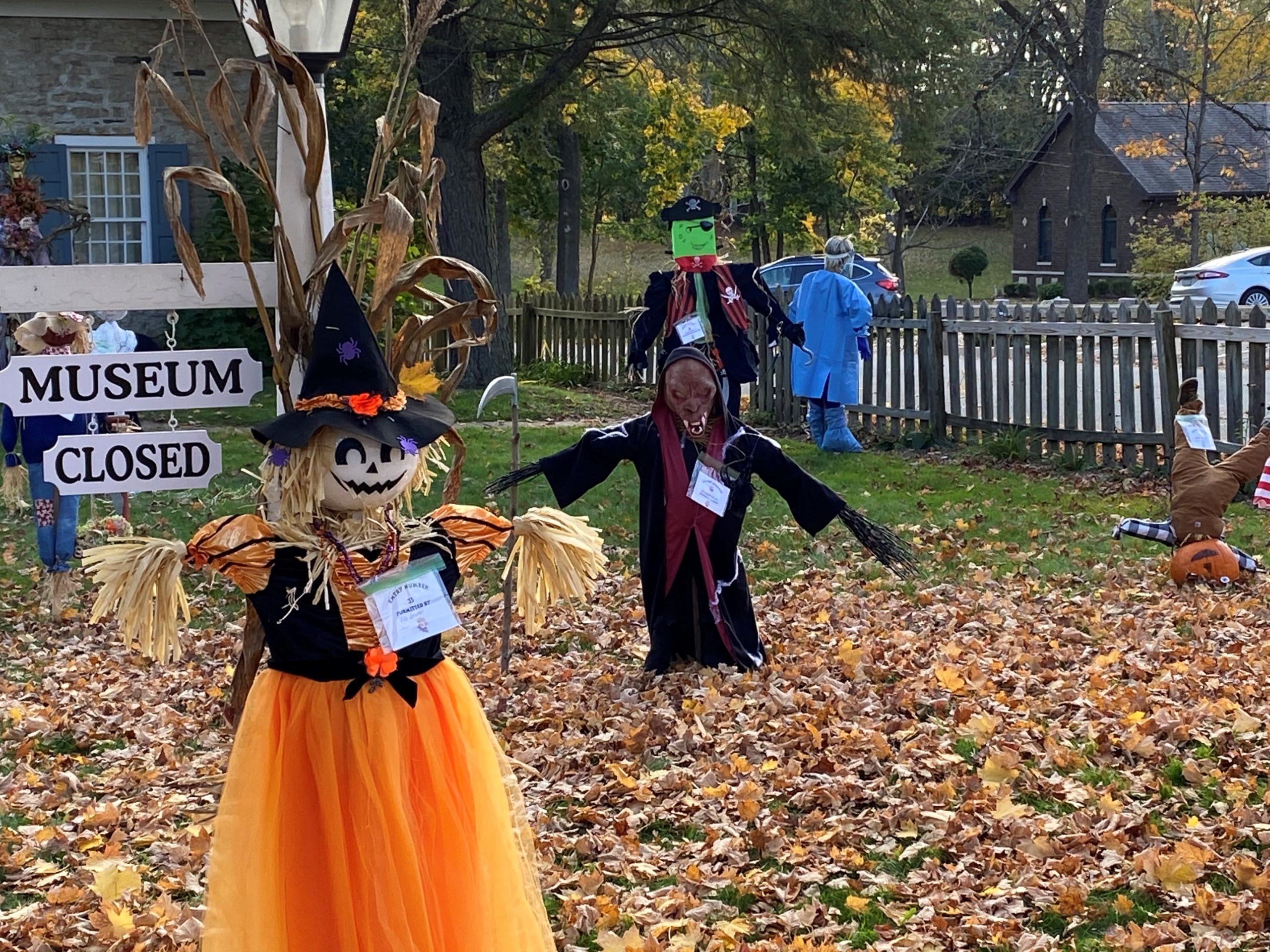 Scarecrows at the Hurley Heritage Society