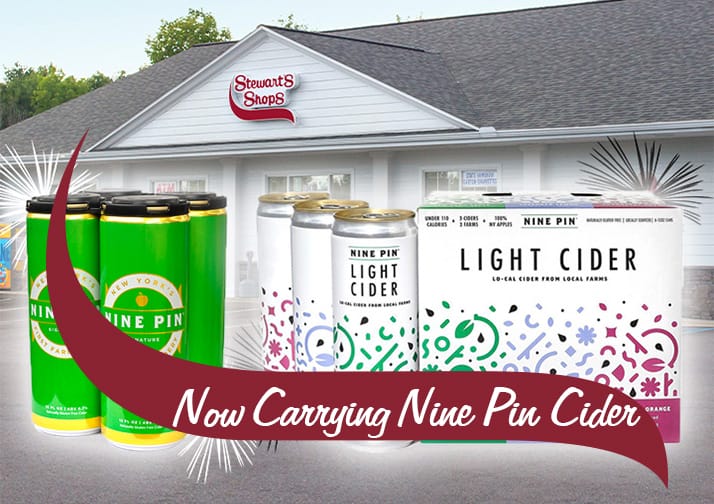 now carrying nine pin cider