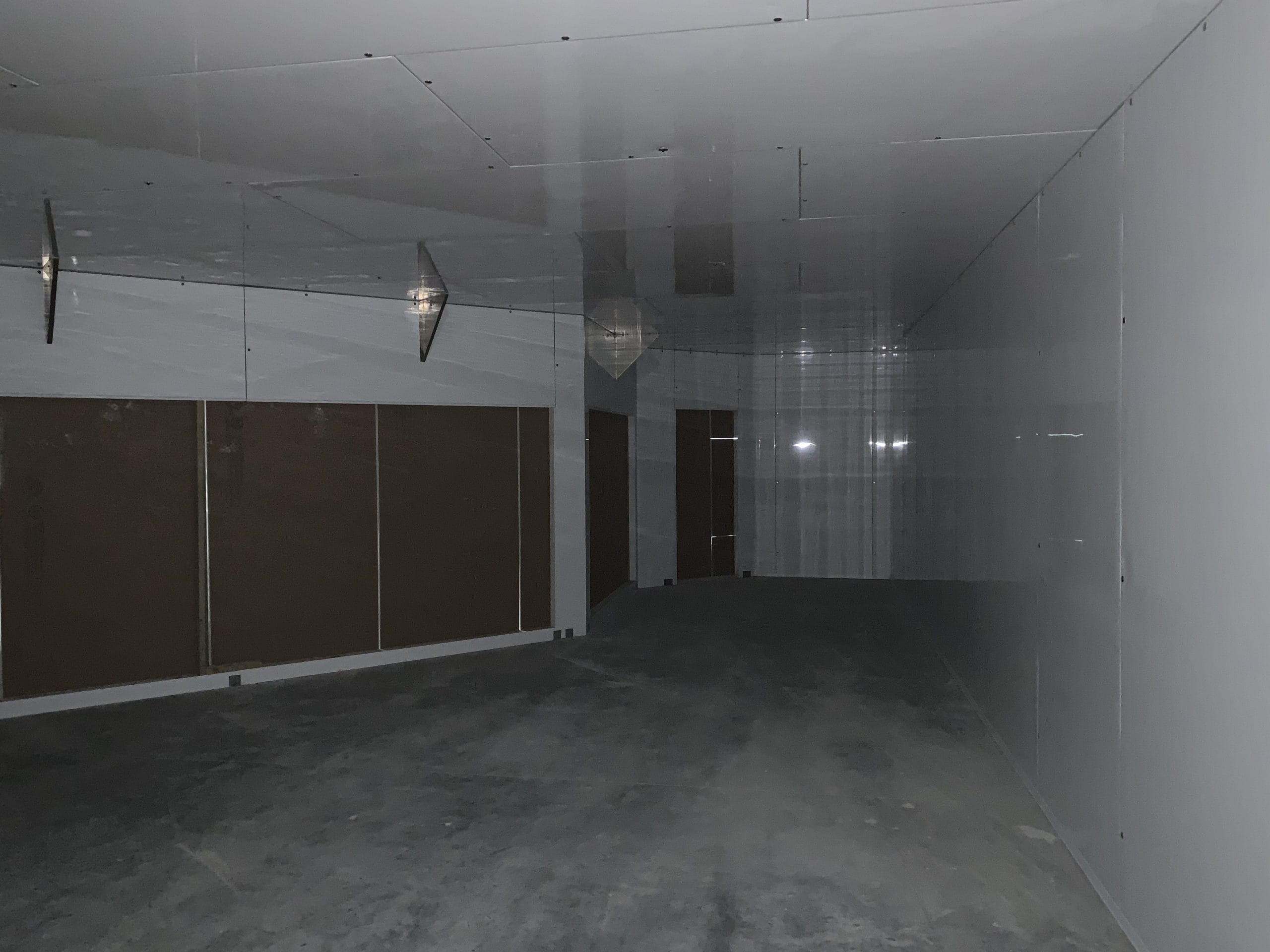 Inside of store during construction