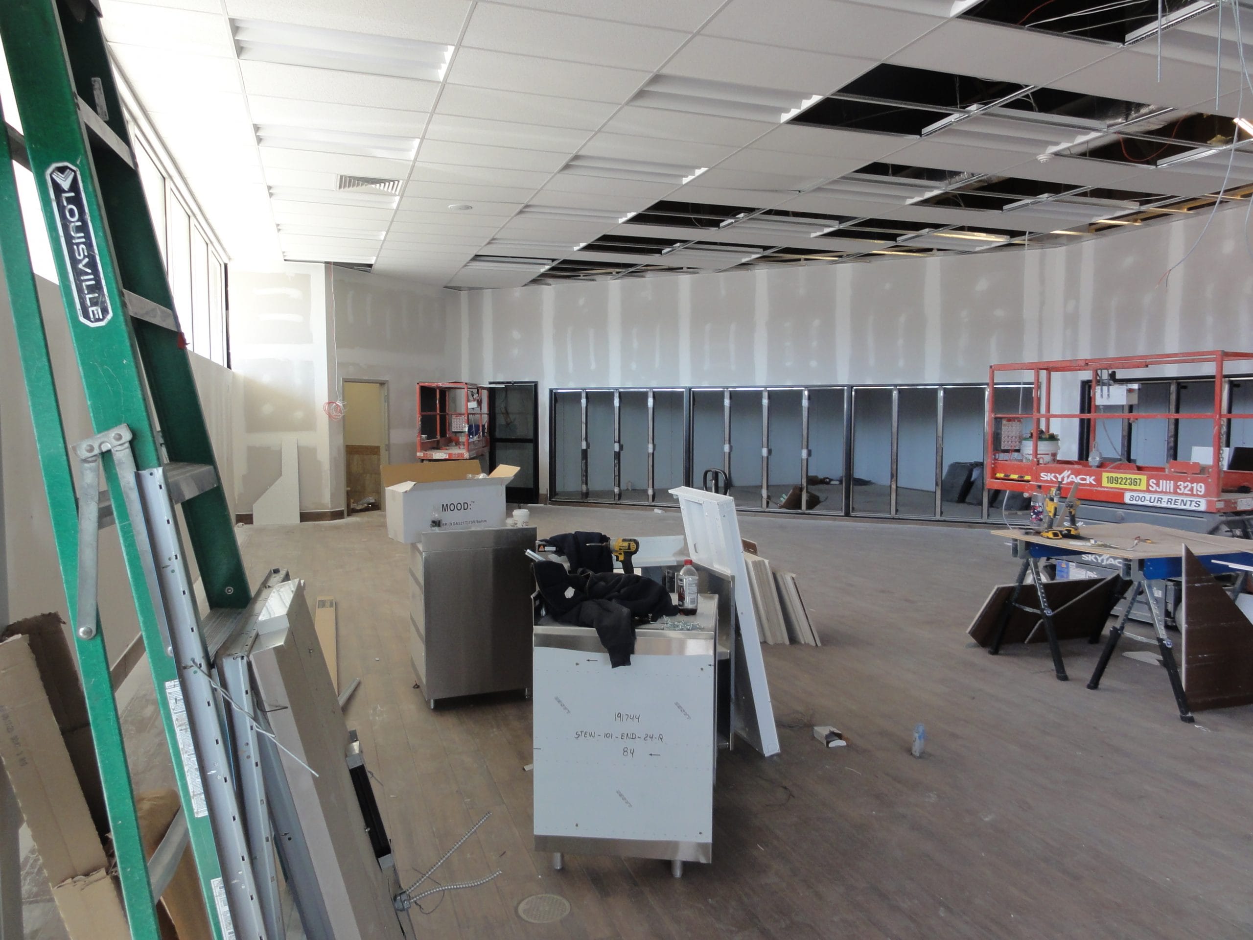 shop interior being constructed 12