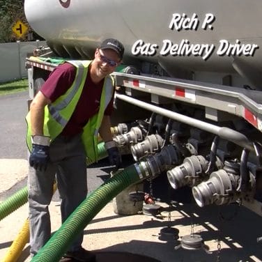 Rich, gas delivery driver
