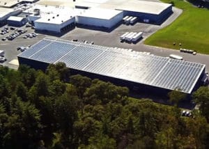 Solar Panels on Manufacturing Plant