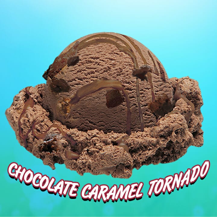 Chocolate caramel tornado