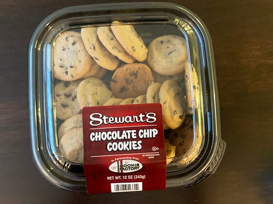 Stewarts brand chocolate chip cookies