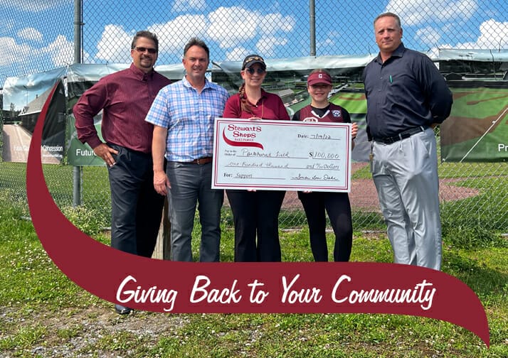 Check presentation at Parkhurst Field
