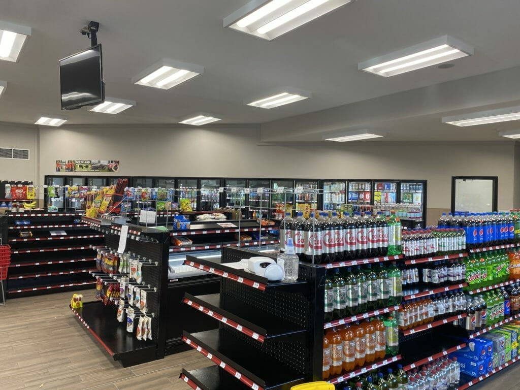 interior shot of Stewarts Shops