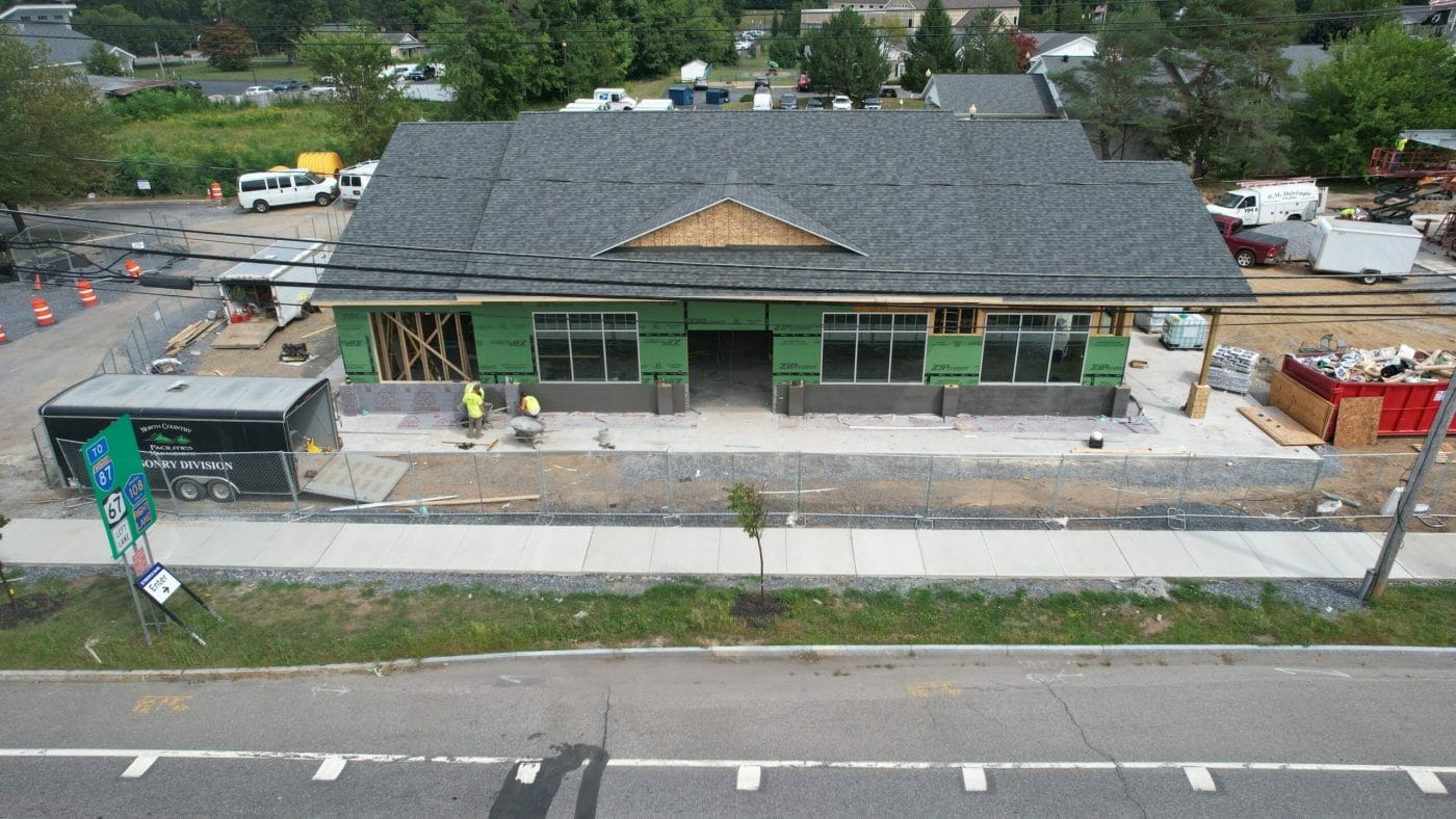 Ariel View of the new shop