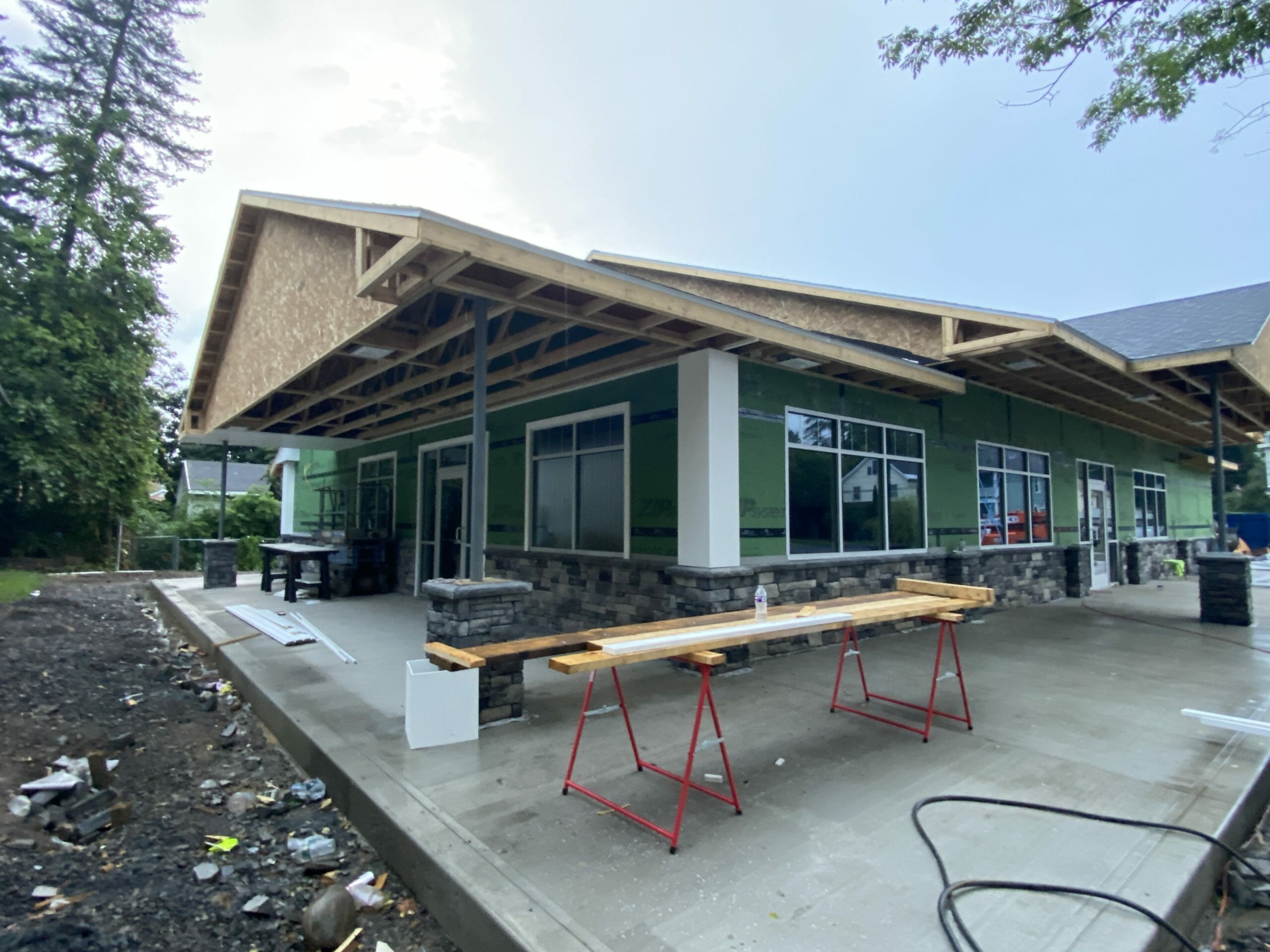 Building of the new shop in Ilion