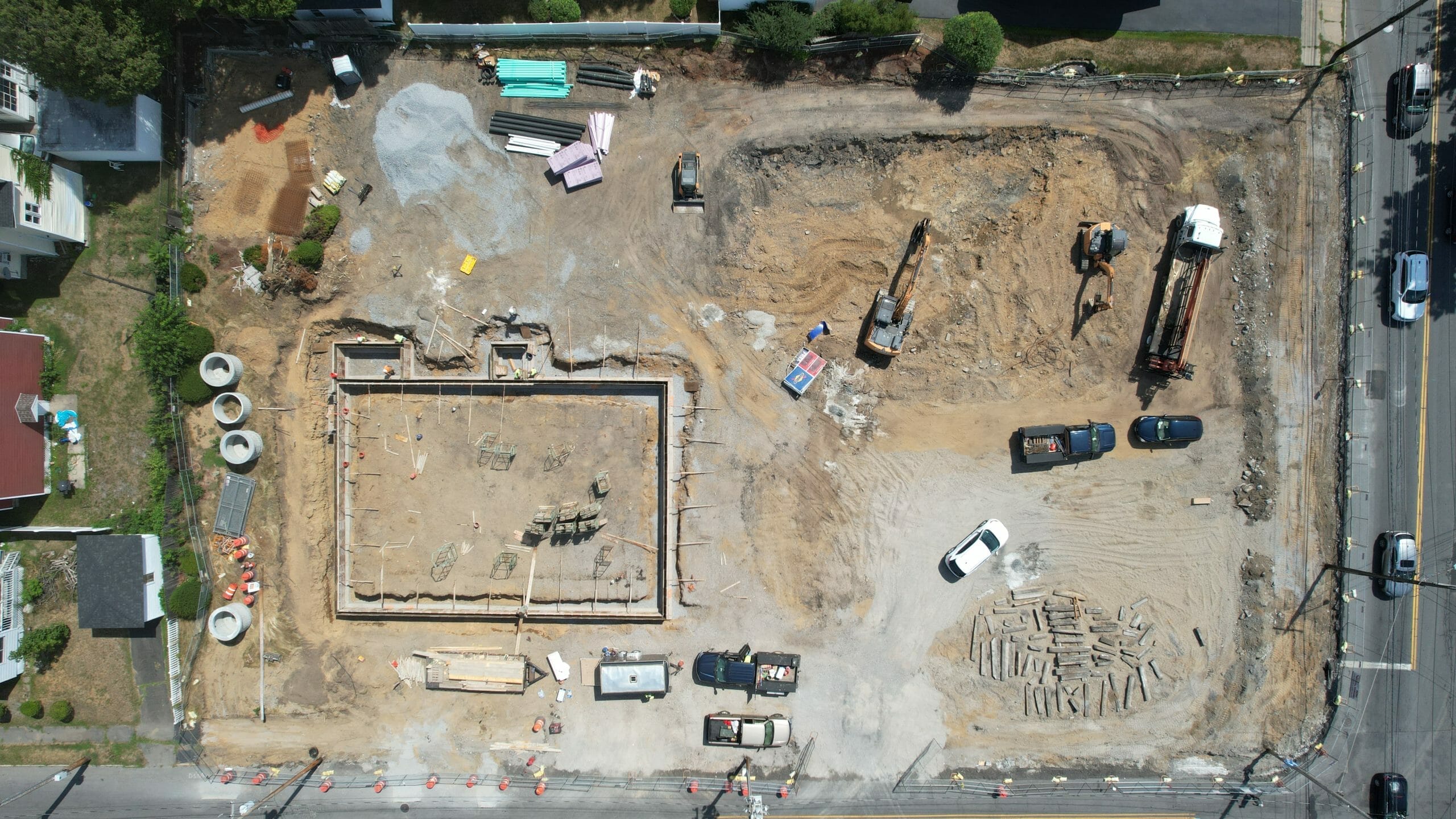 Drone Shot Of the top of the property