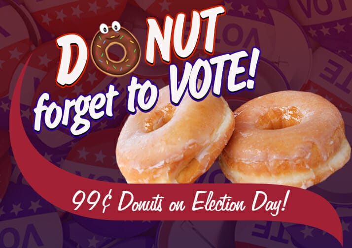 99 cent Election Day Donuts