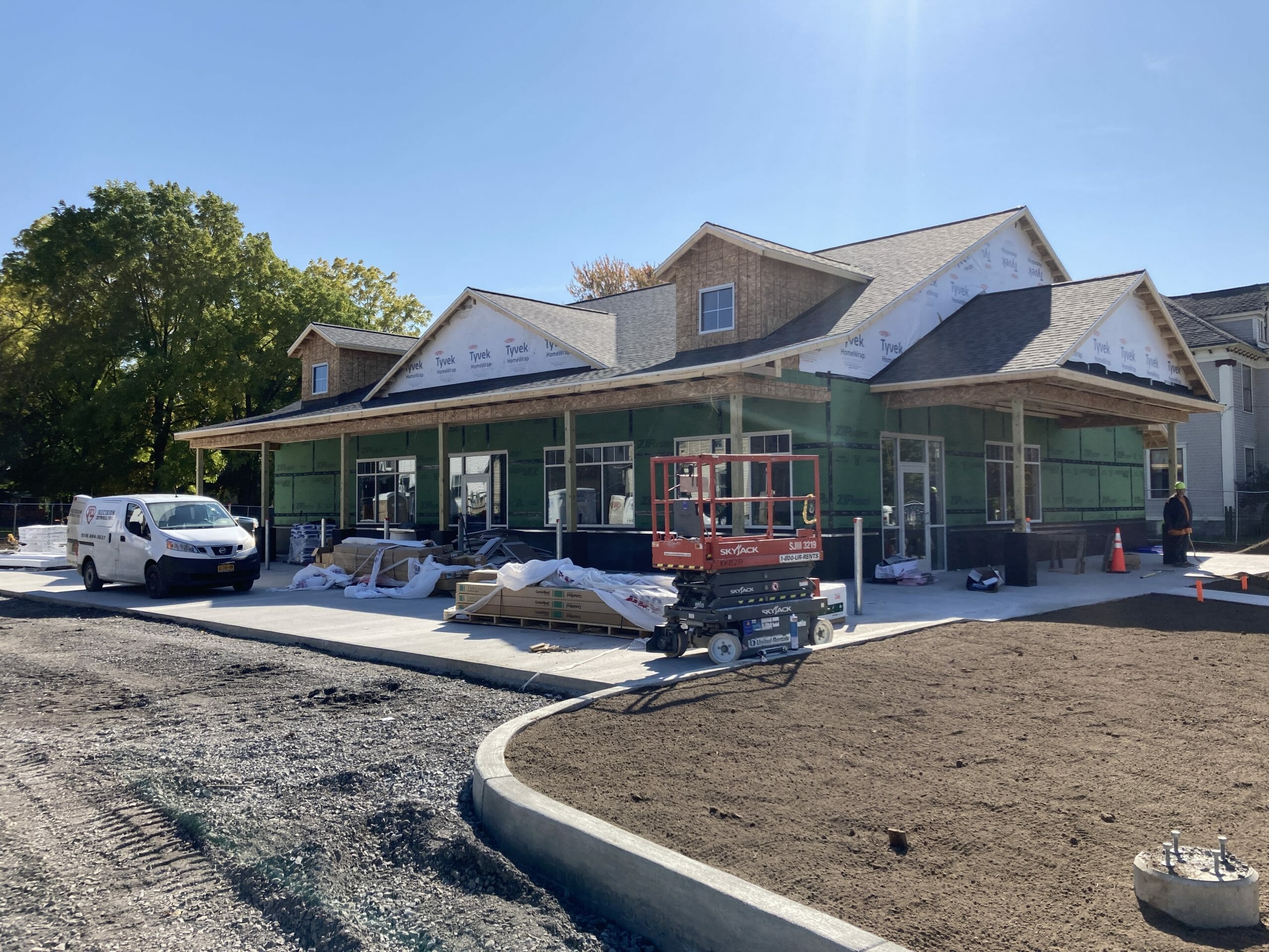 Rebuilding of the new shop in Watetown