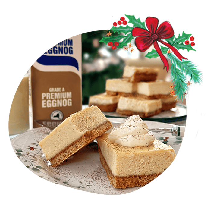 Holiday Recipe Time! Try These Festive Stewart's Eggnog Cheesecake Bars