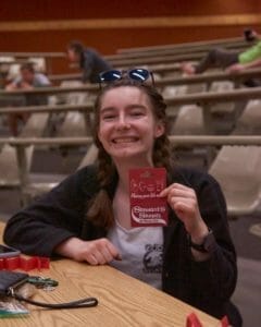 student wins Stewart's My Money Card