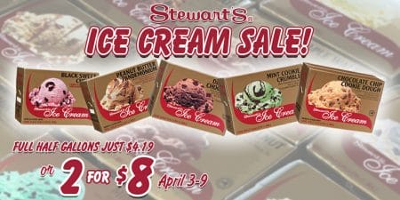 April half gallon ice cream sale
