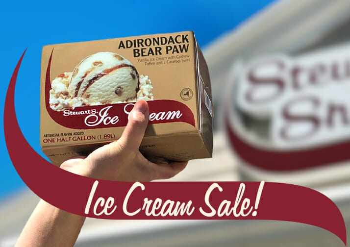 Stewart's Half Gallon Ice Cream Sale