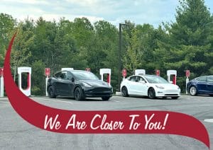 A Stewart’s Shop Hosts Tesla Superchargers That Can Be Used by Both Tesla and Non-Tesla Vehicles Located Just South of Saratoga