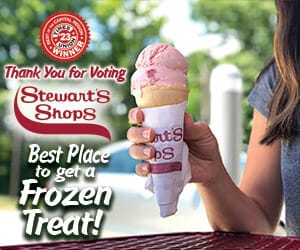 Thank you for voting Stewart's Shops Best Place for a Frozen Treat advertisement. 