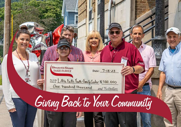 Little Falls Check Presentation Donation